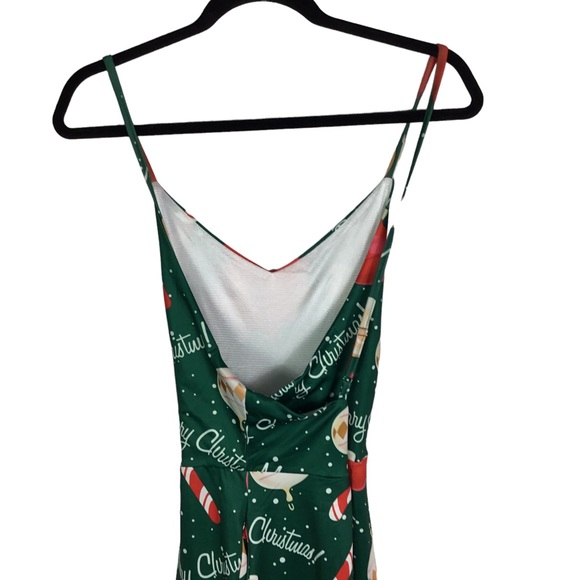 Christmas Dress V-Neck Spaghetti Strap Dress Size 2XL NWT - Picture 6 of 9